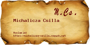 Michalicza Csilla névjegykártya